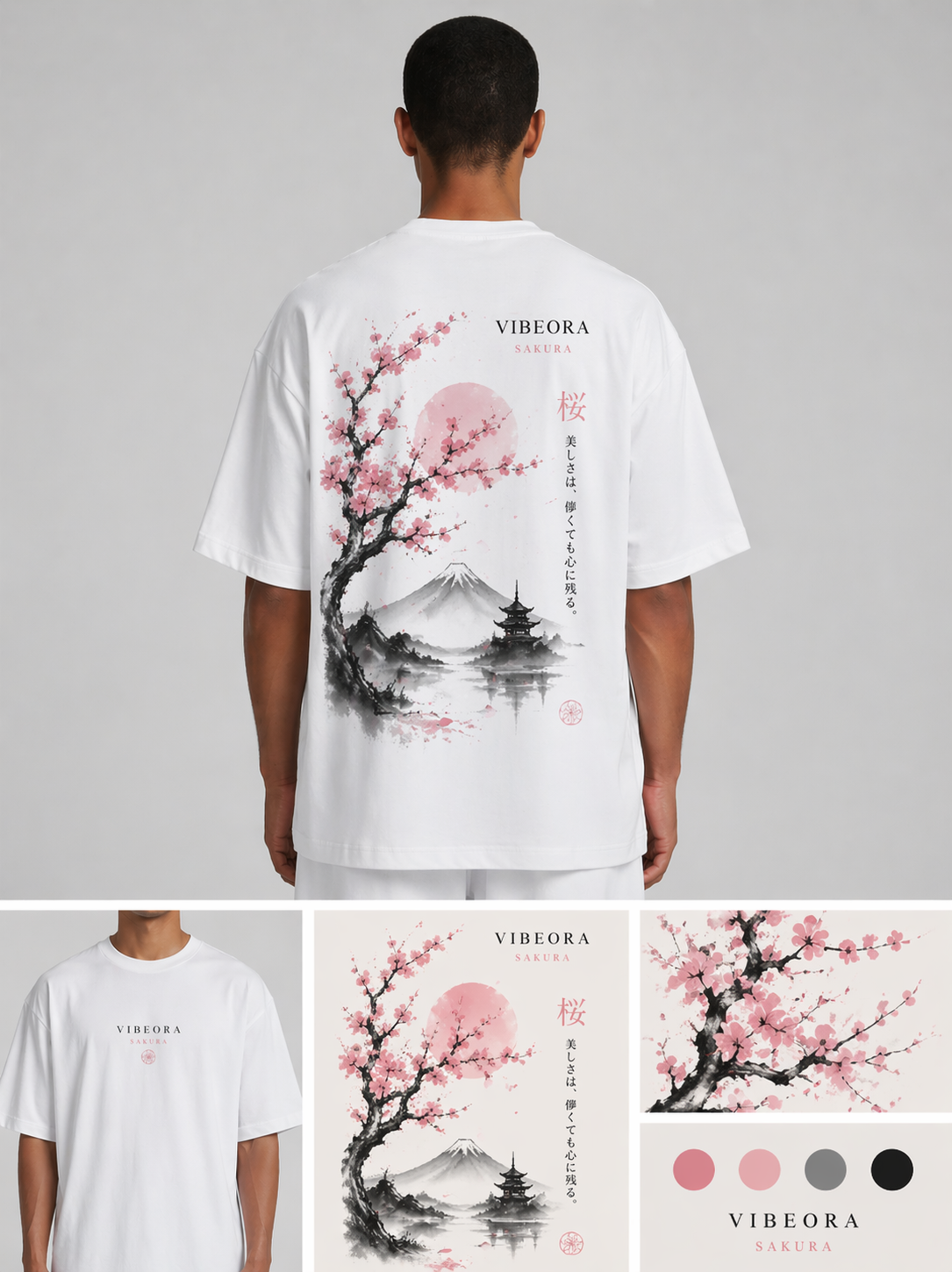 VIBEORA Sakura Harmony Tee