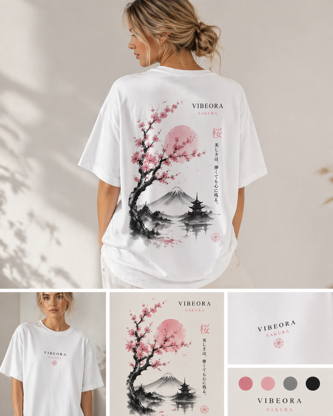 VIBEORA Sakura Harmony Tee