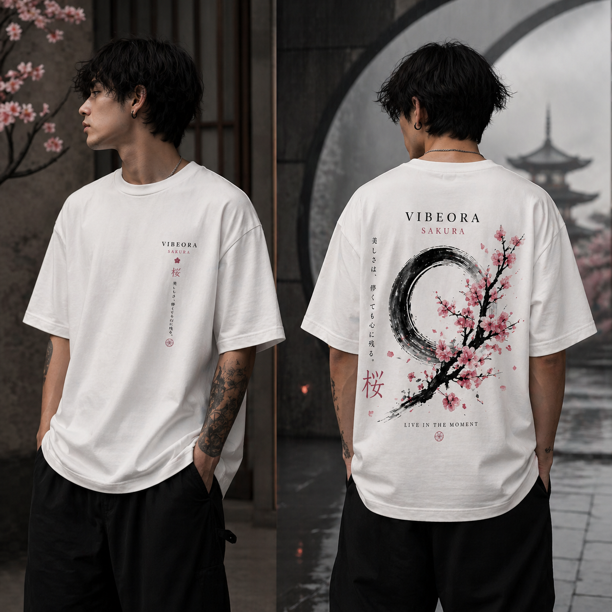 Vibeora Sakura Enso Tee
