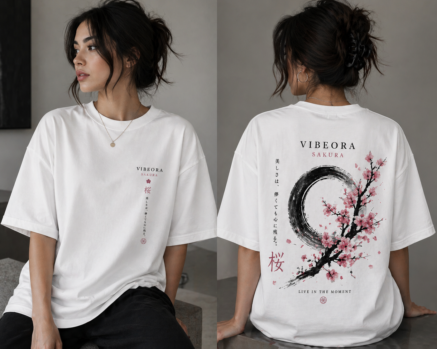 Vibeora Sakura Enso Tee